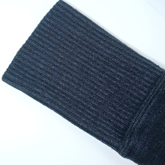 Abercrombie & Fitch Soft A&F Cozy Blue Black Heather VNeck Henley Sweater Size L - Picture 4 of 10